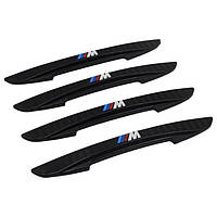 Захисні протиударні смуги BMW M 4шт чорні ПВХ-гума 16х147мм (на скотчі)
