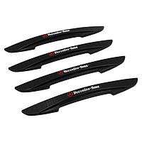 Захисні протиударні смуги MERCEDES-BENZ 4шт чорні ПВХ-гума 16х147 мм (на скотчі)