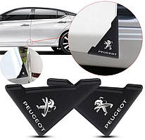 Захист кутів дверей PEUGEOT 2шт чорні 45х58х47 мм гума (на скотчі)