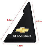 Захист кутів дверей CHEVROLET 2шт чорні 45х58х47 мм гума (на скотчі), фото 2