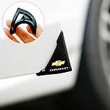 Захист кутів дверей CHEVROLET 2шт чорні 45х58х47 мм гума (на скотчі), фото 3