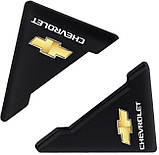 Захист кутів дверей CHEVROLET 2шт чорні 45х58х47 мм гума (на скотчі), фото 4