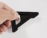 Захист кутів дверей CHEVROLET 2шт чорні 45х58х47 мм гума (на скотчі), фото 5