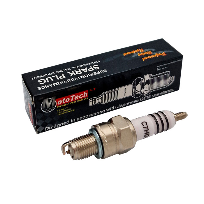 Свеча 4Т MOTOTECH C7HDJ  (M10*1.00 9.7mm) 197001