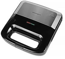 Сэндвичмейкер бутербродниця Grunhelm GSM824 800 Вт (137339) Антипригарне покриття, Змінні панелі, Захист від перегріву