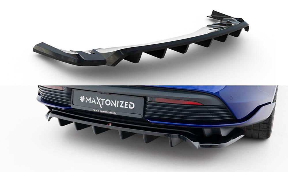 Дифузор Porsche Taycan Sport тюнінг обвіс спідниця елерон, фото 1