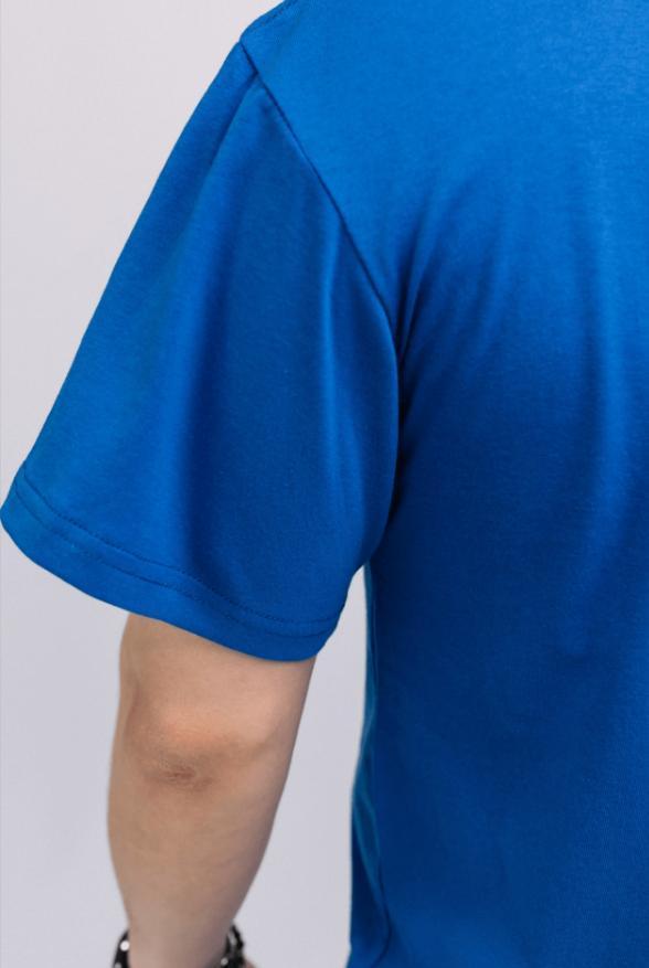 Футболка універсальна БАТАЛ однотонна вільного силуету 3XL 4XL 5XL 6XL 100% бавовна ЕЛЕКТРИК