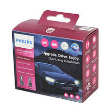 Світлодіодні LED лед лампи Philips Ultinon Access +80% цоколь H7 H18 6000K 12V 16W 11972U2500CX, ОРИГІНАЛ, фото 5