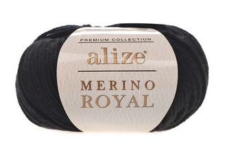 Пряжа Merino Royal-60 чорний
