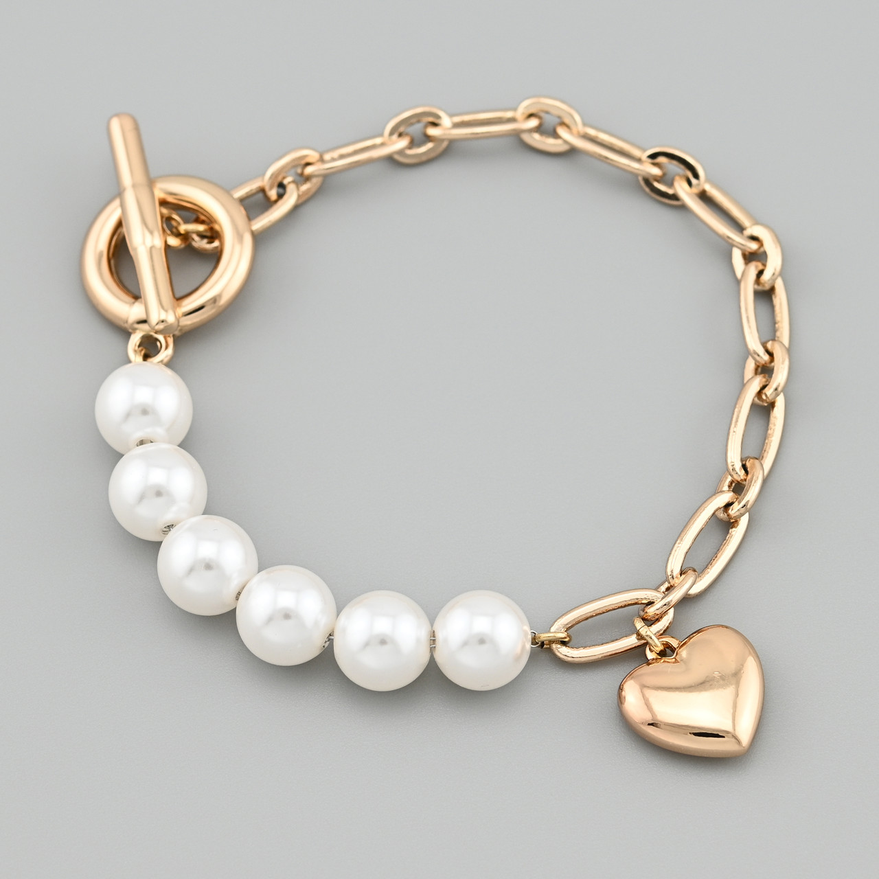 Браслет Серенада 48073 ширина 8 мм штучні перли позолота 18К довжина 17, фото 1