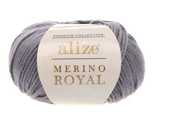 Пряжа Merino Royal-87 темно-сірий