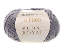 Пряжа Merino Royal-87 темно-сірий