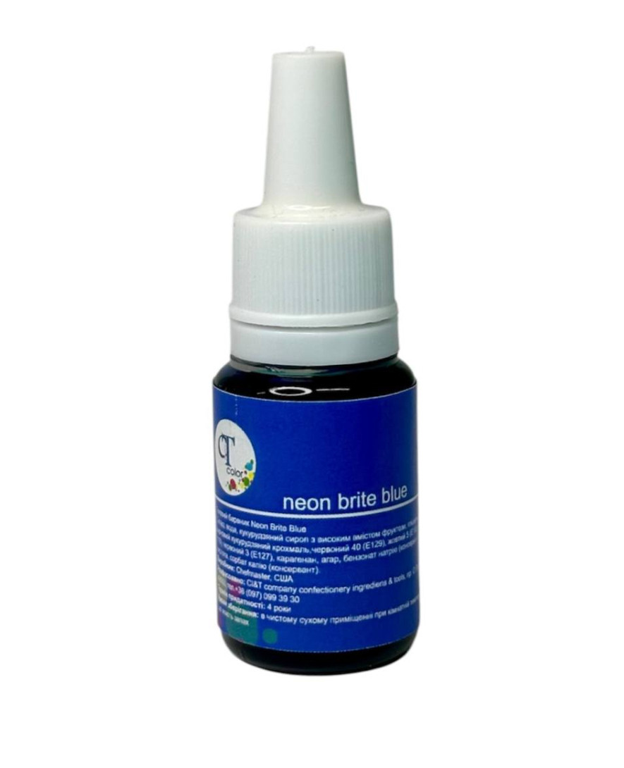 Гелевий барвник Електричний синій (Neon Brite Blue) 8 г "CIT color"