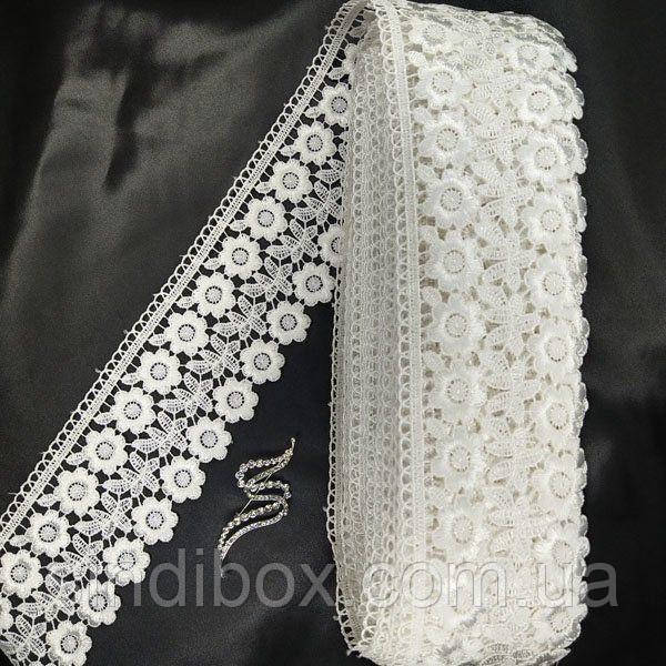 Мереживо макраме Sindtex 7.5 см (20 м) Колір - Білий (25-F1375E1-1), фото 1