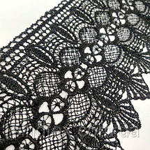 (1 метр) Мереживо макраме Sindtex 12 см колір - чорний (17м-L0370-2), фото 3