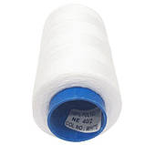 ОПТ від 120 шт нитки швейні білі 40/2 4000ярдів, фото 4