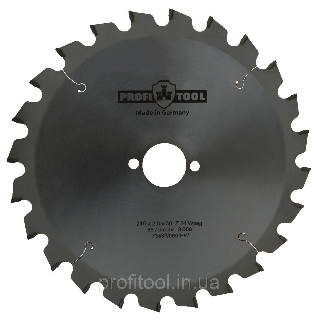 Диск пиляльний PROFITOOL - 216х2,8х1,8х30 мм Z=24, Wneg (ATBneg) (2121602)
