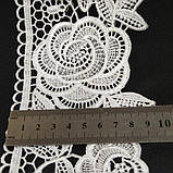 (1 м) Мереживо макраме Sindtex 9.5 см колір - білий (M729-98-001), фото 3