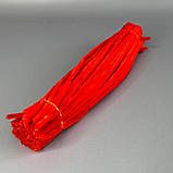 Пухнастий дріт (синель) 30 см - червоний, фото 2
