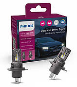 Світлодіодні LED лед лампи Philips Ultinon Access +80% цоколь H4 H19 6000K 12V 20W 11342U2500CX, ОРИГІНАЛ