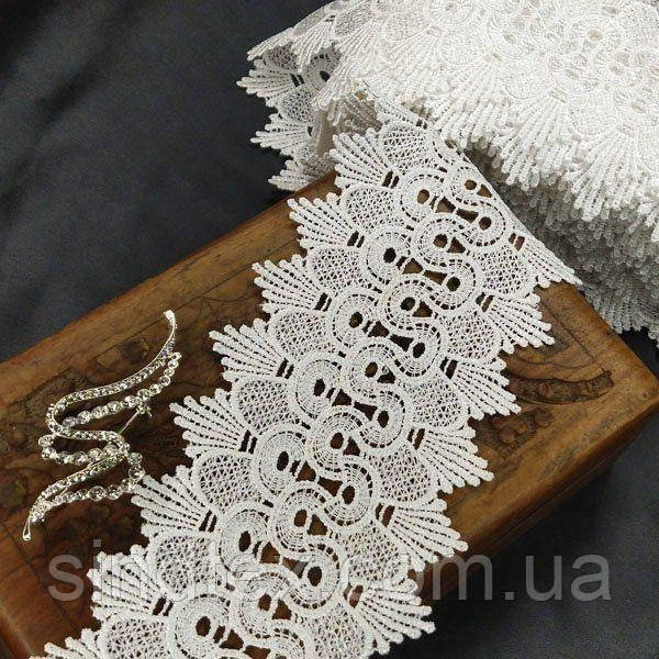 (1 метр) Мереживо макраме Sindtex 9 см колір - білий (23 м-Y12169-1)