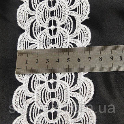 Мереживо макраме Sindtex 9см (13м) колір-білий (30-Y11561-3), фото 3