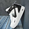 Зимові кросівки Nike Air Force 1 Winter TM White теплі Найк Форс білі з чорним шкіряні на хутрі високі чоловічі жіночі, фото 9