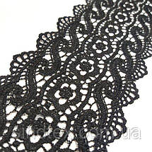 (1 метр) Мереживо макраме Sindtex 9 см колір - чорний (27 м-Y11487-3), фото 3