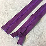 (фіолетова) Роз'ємна блискавка Баришівка 80см, фото 2
