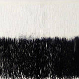 1 м. Бахрома 30 см білий з чорними для бальних суконь, фото 2