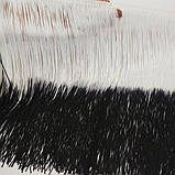 1 м. Бахрома 30 см білий з чорними для бальних суконь, фото 3