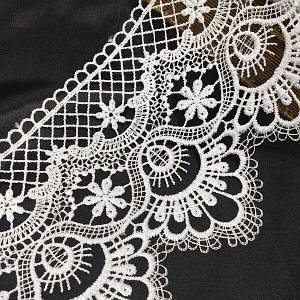 (1 м) Мереживо макраме Sindtex 13 см колір - білий (M729-107-001)