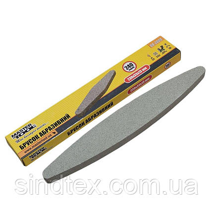 Брусок абразивний овальний MASTER TOOL 230 x 33 x 13 мм, фото 1