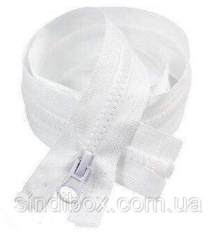 90 см-БІЛА блискавка тракторна для одягу типу 5, фото 1