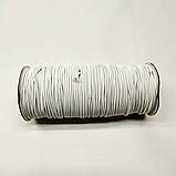 2 мм резинка кругла (шляпна) білий 100 ярд., фото 2