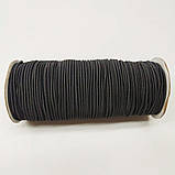 2 мм резинка кругла (шляпна) чорний 100 ярд., фото 3
