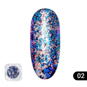 Втірка для нігтів Global Fashion Fire Works №02