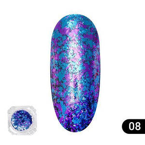 Втірка для нігтів Global Fashion Fire Works №08