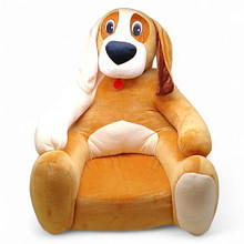 М'яке дитяче крісло Собачка 70 х 60 х 60 см (медова)