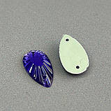 20 шт - Стрази акрилові пришивні 11х20 мм крапля, фіолетовий, фото 2