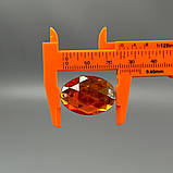 20 шт - Стрази акрилові пришивні 18х25 мм, помаранчевий, фото 3