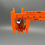 20 шт - Стрази акрилові пришивні 18х25 мм, помаранчевий, фото 4