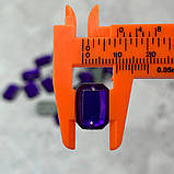 25 шт - Стрази акрилові пришивні 10х14 мм, фіолетовий, фото 3