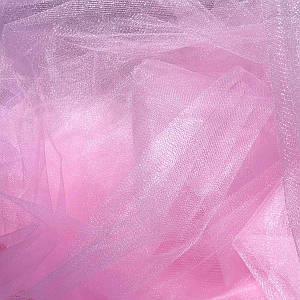 088-Фатин м'який (середньої жорсткості) ширина 3м. НІЖНО-РОЖЕВИЙ