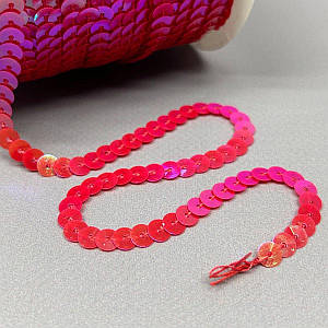 1 м - Паєтка на нитці 7 мм - малиновий з АВ