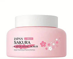 Скраб для обличчя з екстрактом Сакури Laikou Japan Sakura, 100г