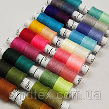 Набір ниток Sindtex-013 40/2 100% поліестер 180м (уп 20шт на 40 кольорів), фото 3