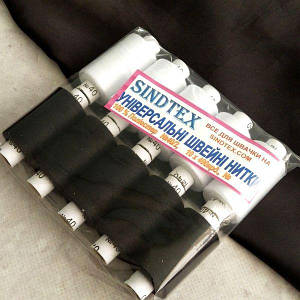 Набір чорно-білих ниток 40/2 100% поліестер 400 м