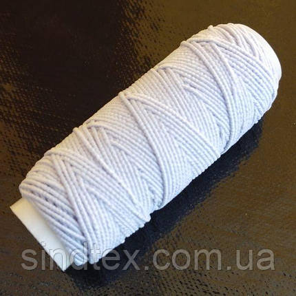Нитка-резинка на котушці, біла, фото 1