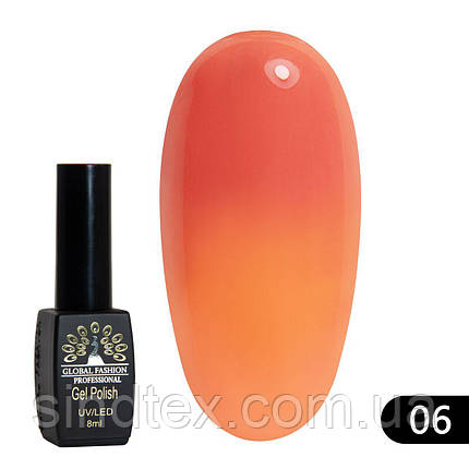 Термо гель-лак Global Fashion №06, 8 мл, фото 1